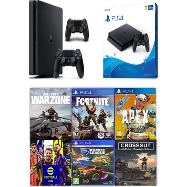 Sony Ps4 Slim 500GB + 2 Kol + 14 Dijital