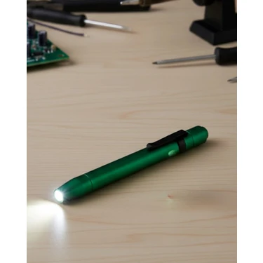 Mey Ithalat® Kompakt Tasarımlı LED Işıklı Kalem Fener Çok Yönlü