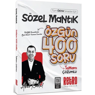 2026 Ags Tyt Kpss Ales Dgs Tüm Ösym Sınavları Için Sözel Mantık Soru Bankası Retro Yayınları Aker