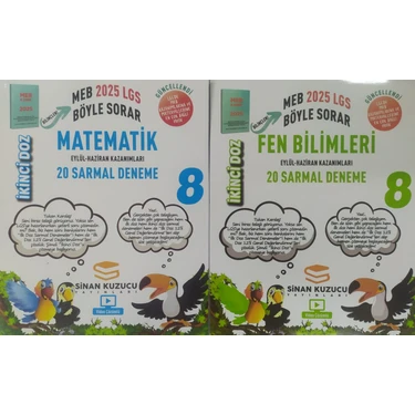 Sinan Kuzucu 8. Sınıf | Ikinci Doz Sarmal Branş Denemeleri Matematik+Fen Bilimleri (Sinan