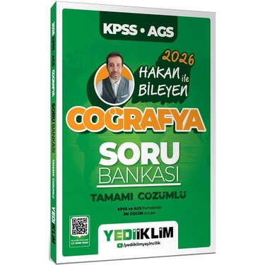Yediiklim Yayınları Yediiklim 2026 KPSS MEB-AGS Coğrafya Soru Bankası Çözümlü -