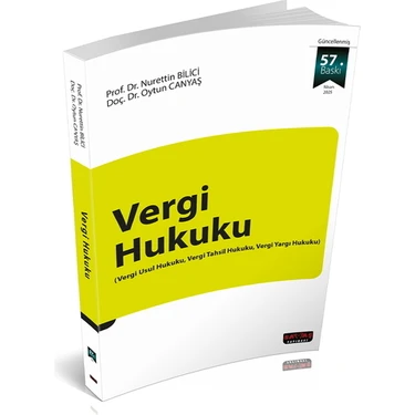 Vergi Hukuku - Nurettin Bilici, Oytun Canyaş Nisan