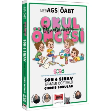 Yargı Yayıncılık Yargı Yayınları 2026 Meb Ags Öabt Okul Öncesi Öğretmenliği Son 6 Sınav Çıkmış