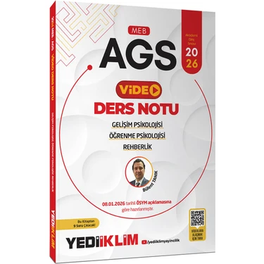 Yediiklim Yayınları Yediiklim 2026 MEB-AGS Eğitim Bilimleri Gelişim, Öğrenme