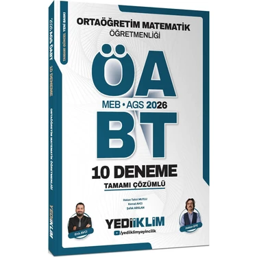 Yediiklim Yayınları Yediiklim Meb Ags Öabt 2026 Ortaöğretim Matematik Öğretmenliği Tamamı Çözümlü