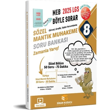 Sinan Kuzucu 8. Sınıf Sözel Mantık Muhakeme Soru