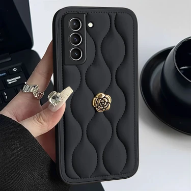 Zebana Samsung Galaxy S25 Uyumlu Kılıf Zebana Camellia Deri Kılıf