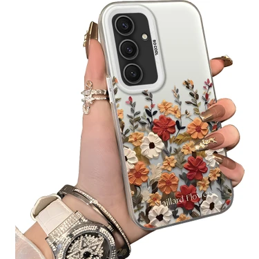 Ucuc Samsung Galaxy S24 Plus Uyumlu Kılıf Akrilik Sert Arka Panel Mat Dokulu Yan Silikon Darbe