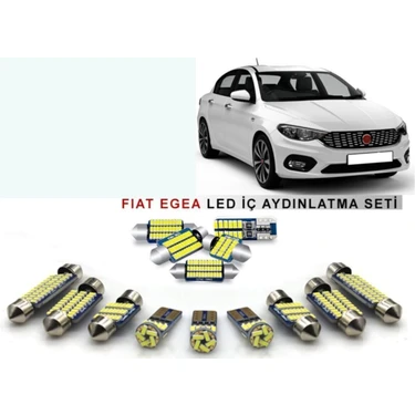 Erlight Fiat Egea LED Iç Aydınlatma Ampul Seti Parlak