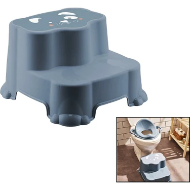 Nemere Mavi Katlı Çocuk Basamak Desenli  360 x 346 x 225 mm