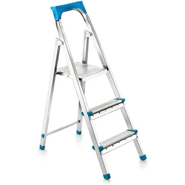 Nemere 2+1basamaklı Metal Merdiven Y: 60CM - 120KG.TAŞIMA Kapasitesi