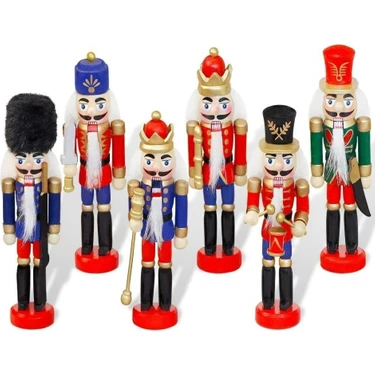 Zenvia Kurşun Asker Ahşap Dekoratif Eşya 13 cm 6 Lı