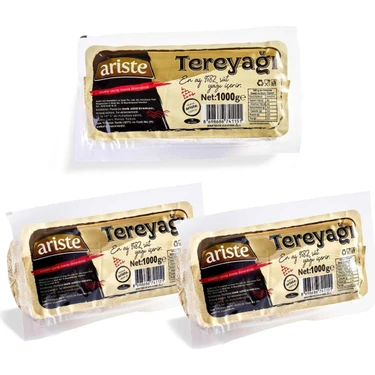 Ariste 3'lü Rulo Tereyağı 3000 gr (1000gr x