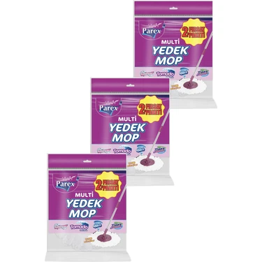 Parex Multi Yedek Mop 2'li Paket (Sapsız) Toplam 6