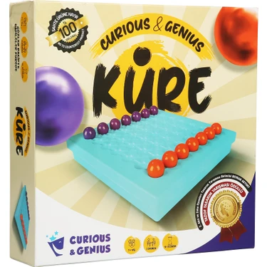 Curious & Genius Küre Strateji Oyunu 2 Kişilik 6+ Yaş Aile İçin Eğlenceli Plastik Hamle