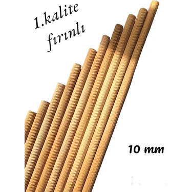 Ncy Home Ahşap Çubuk Çıta Kavela Yivli Kayın 10 mm 50 cm 8