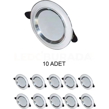 Cata CT-5257 Zebra LED Spot Beyaz-Krom 6W 3 Renk - 10