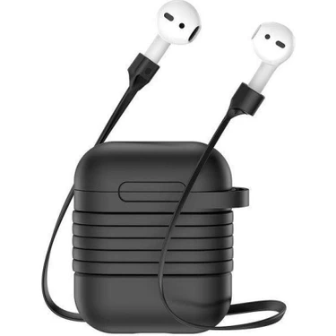 Baseus Airpods Için Strap Kulaklık Askısı+ Silikon KILIF-(5775)