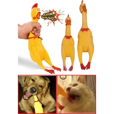Deco Elit Köpek ve Kediler Için Sesli Öten Horoz Oyuncak 38