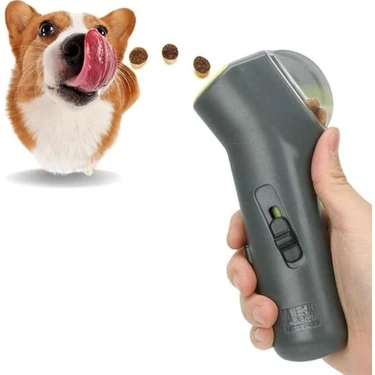 K-yonlineticaret Kedi ve Köpekler Için Hazneli Mama Fırlatma Oyuncağı Yem Atıcı Aparat