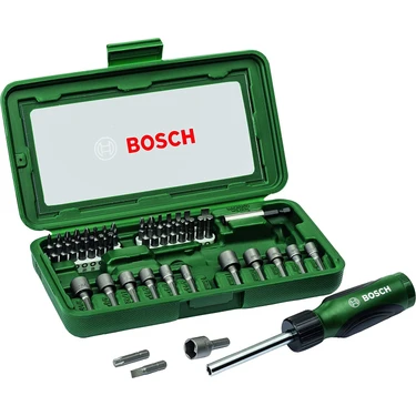 BOSCH 46 PARÇA CIRCIRLI TORNAVİDA BITS UÇ LOKMA VİDALAMA