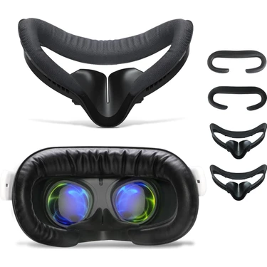 Cosmostech Meta Quest 2 Uyumlu Vr Face Pad Aksesuar Seti – Çıkarılabilir Yüz Braketi, Burun Pedi,