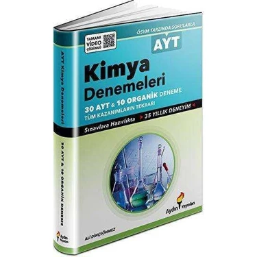 Aydın Yayınları  AYT Kimya 30x13 ve Organik Denemeler 10x13 Tamamı Video