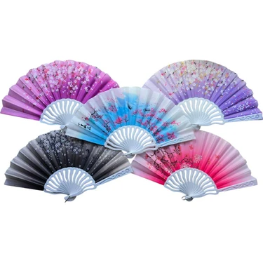 Emh Store Plastik Kumaş Yelpaze 12 Li Karışık