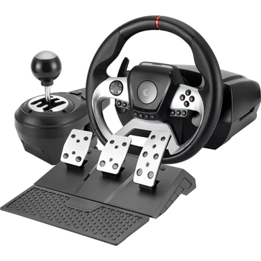 Rampage Pace V987 Only Pc 3 Pedallı - El Vitesli Gaming Oyuncu Direksiyonu SADECE PC