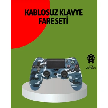 Ps4 Kablosuz Oyun Kolu Gecikmesiz Bağlantılı Ergonomik