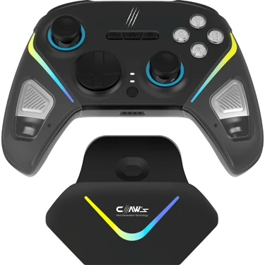 Claw's Tactical Combat 2.4 Ghz/bt Çift Kablosuz Mod - Rgb Şarj Standı - Mikro Switch - Harici Makro