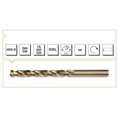 Epilons Makina Takım Hss-E Altın Seri Inox Delme Matkap Ucu 3