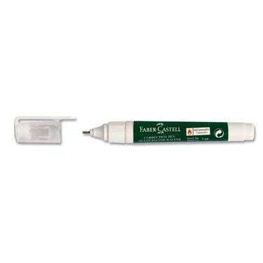 Faber-Castell Sıvı Düzeltme Kalemi 1 Adet Beyaz Renk Ergonomik