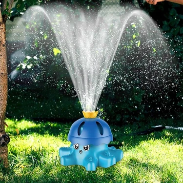 Learning Fun Ahtapot 360° Döner Su Fıskiyesi Banyo Bahçe Plaj Havuz Oyuncağı Su Fışkırtma