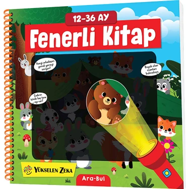 Yükselen Zeka Fenerli Kitap 12-36 Ay Eğlenceli Tasarım ile Motor Becerileri