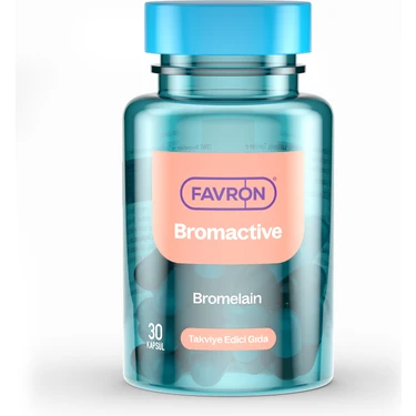 Favron Bromactive Bromelain ve Sindirim Enzimleri Içeren Takviye Edici Gıda 30