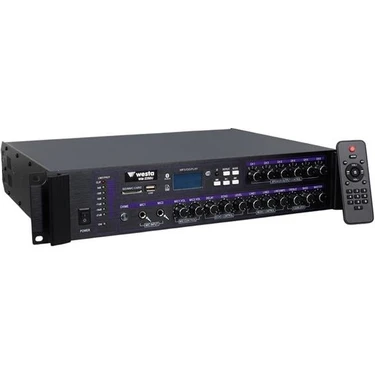 Westa WM-2250U 250 Watt 100 Volt USB-SD-Bluetooth Çok Kanallı Mixer Anfi Premium Ses