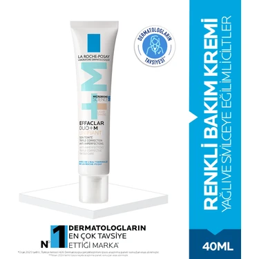 La Roche-Posay Effaclar Duo+M Unifiant Light 40ML Akne Karşıtı Krem Karma Ciltler İçin Özel