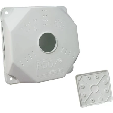 Rbox Wx8 Yeni Beyaz Junction Outdoor Box + Taban Dahil- 10