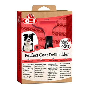 8in1 Perfect Coat Deshedder Orta Irk Köpek Tarağı