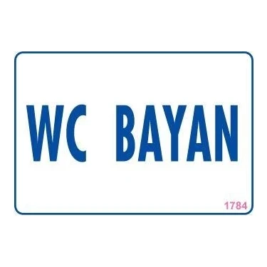 Uravas Store Wc Uyarı Levhası 17,5X25