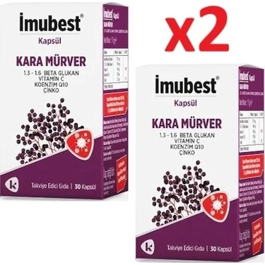 İmubest Kara Mürver 30 Kapsül x