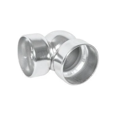 Katar Alüminyum Boş Küre Dirsek Parlak 50mm 4'Lü