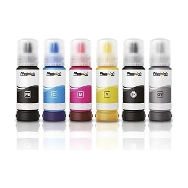Starseven Photoink L Serisi Mürekkepleri, Epson 103 Ecotank Photoink 4 Renk Set Mürekkep L6290
