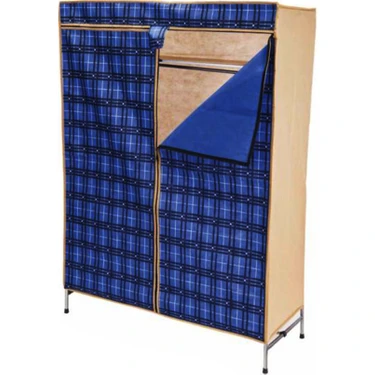 K-yonlineticaret Portatif Gardrop Metal Iskelet - Bez Örtü 42X105CM