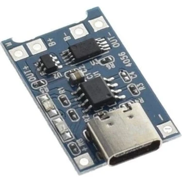 Arduino TP4056 Type-C 1s 3.7V Lipo, Li-Ion Pil Şarj