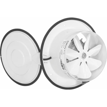 Bahçıvan 16 cm çapında BK 160 2500 D/D 220/230 volt Monofaze Aksiyel Kapaklı