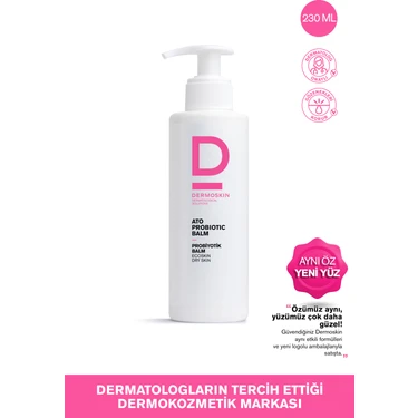 Dermoskin Ato Probiyotik Balm | Kuru Ciltler İçin Vücut Nemlendirici Krem | Cilt Bakımı | 230