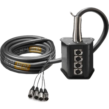 Hepa Merz Stage-4C-20M 4 Kanal 20 Metre Multicore Kablolu Hazır Stage