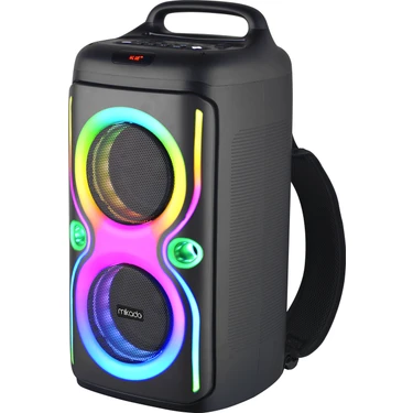 Mikado MD-66BT Thunderbag 40W 3600MAH Çanta Taşıma Özellikli Usb/bt/tf/tws Rgb Işıklı Kablosuz